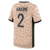 Original Trikotsatz Paris Saint-Germain Hakimi 2 4.trikot Jordan 2023-24 Für Kinder